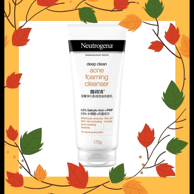 ลดล้างสต๊อก !! NEUTROGENA นูโทรจีน่า โฟมล้างหน้า ดีฟ คลีน แอคเน่ โฟมมิ่ง คลีนเซอร์ ขนาด 175 กรัม Exp 03/2026