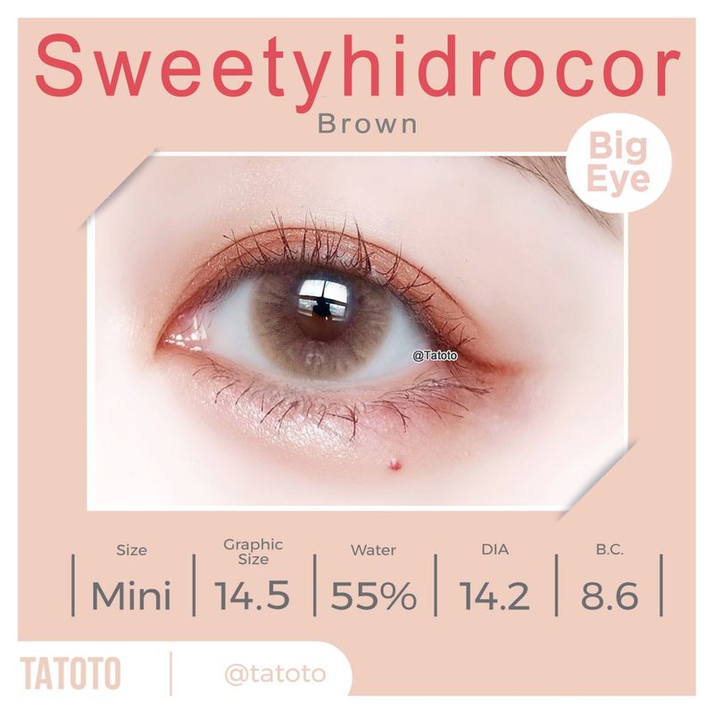 Sweety Hidrocor Brown เก็บโค้ดลด30% ได้ในลิงค์VDO ไลฟ์สดบ่าย3ทุกวัน