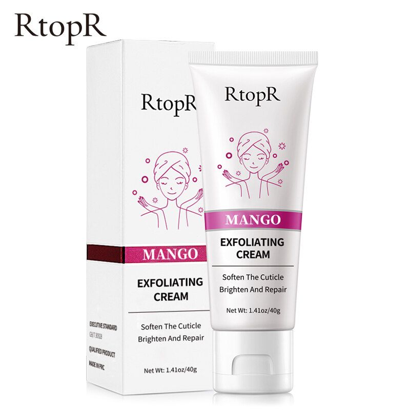 RtopR Mango เจลขัดผิว เจลมะม่วงขัดผิว เจลสครับมะม่วง เจลขัดผิวหน้าครีมสครับผิวมะม่วง ครีมขัดผิว Facial Exfoliating Cream  ขจัดสิวหัวดำ ขจัดความขุ่น