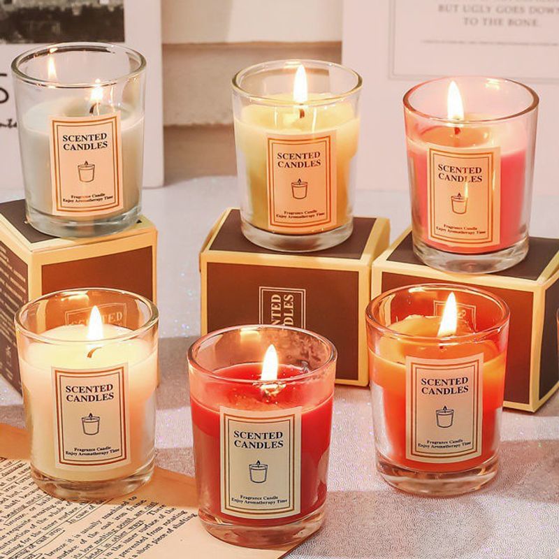 เทียนหอมอโรม่า เทียนหอม เทียนแก้ว scented candle ​เทียนหอมสร้างบรรยากาศ กลิ่นหอม