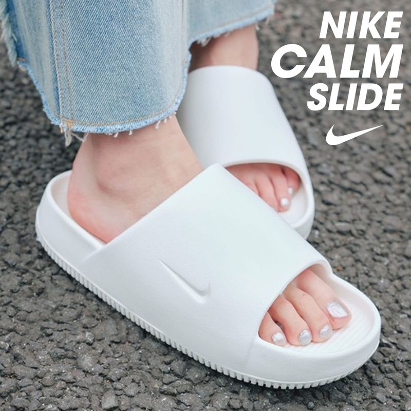 Nike Calm Slide รองเท้าแตะลําลอง พื้นนิ่ม ในร่ม กันน้ํา สําหรับผู้ชาย ไซซ์