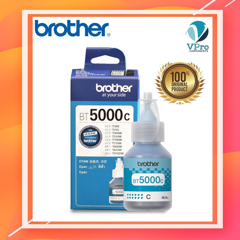 แท้100% Brother หมึก BT-D60BK, BT5000C/M/Y 4สี DCP-T220 T310 T420W T510W T520W T710W T720W T820W T910W