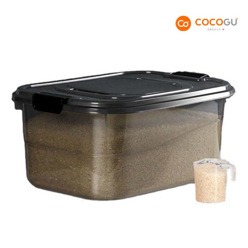 [ส่งฟรี] COCOGU กล่องเก็บข้าวสาร - transparent - คละไซส์