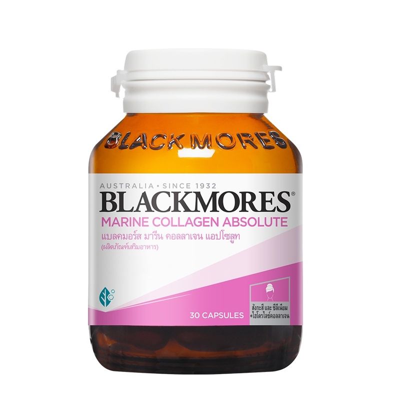 Blackmores Marine collagen absolute 30 caps แบลคมอร์ส มารีน คอลลาเจน แอปโซลูท 30 แคปซูล (ผลิตภัณฑ์เสริมอาหาร)