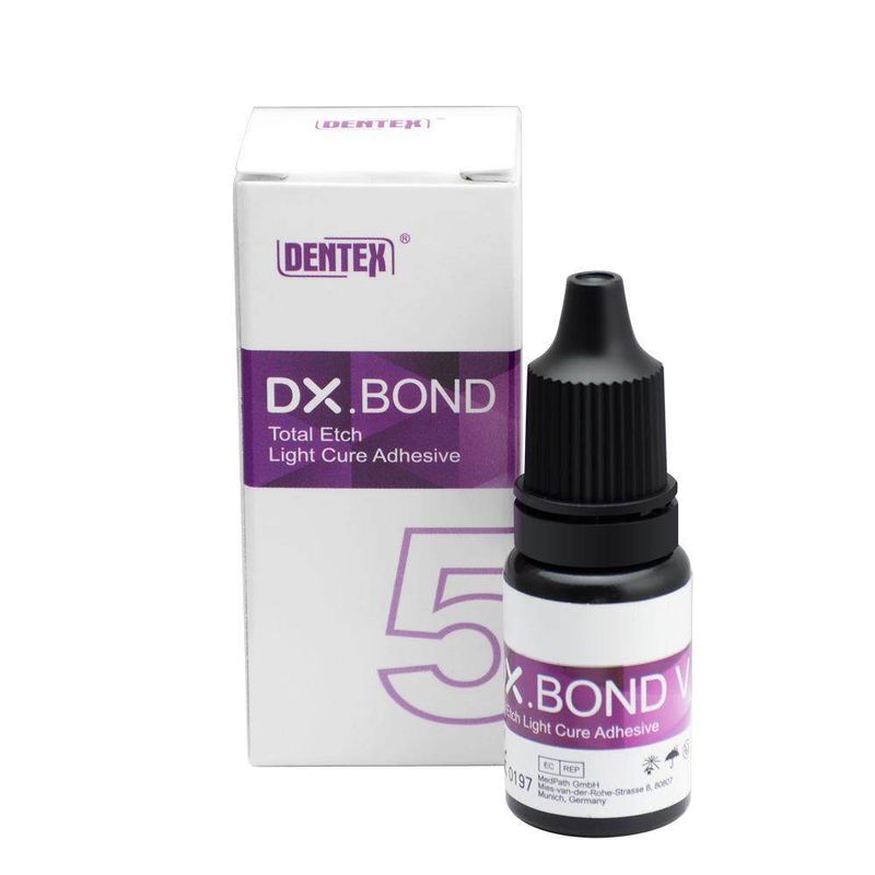 ยี่ห้อใหม่ Bonding กาว Dentex DX.BOND V 5ml/ขวดทันตกรรม Light Cure เรซิ่นคุณภาพสูง dentex