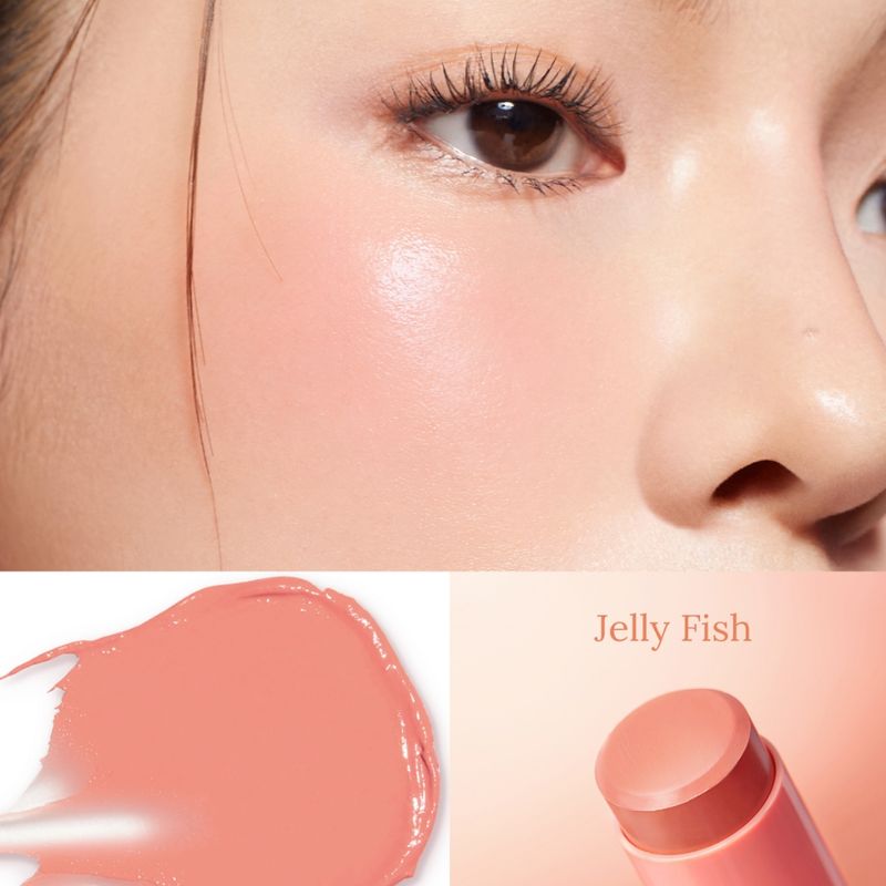 Merrezca Glowing Creamy Blush Stick ครีมบลัชผิวโกลว์ สูตรเบลอผิว