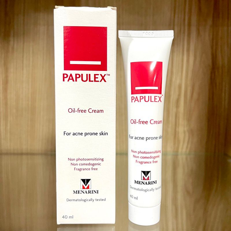 Papulex Oil Free Cream 40ml ครีมบำรุงผิวหน้า Exp:[10-2025/03-2026]