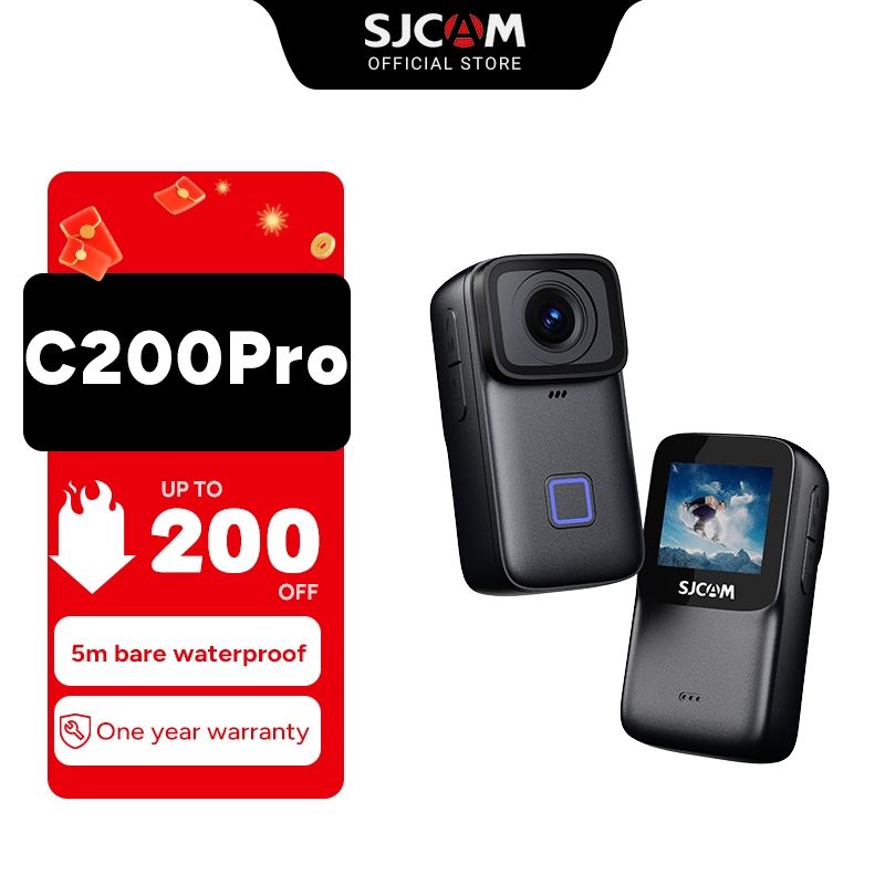 Sjcam C200pro กล้องแอคชั่น 4K/30FPS กันน้ํา สําหรับขี่รถจักรยานยนต์ 4K HD