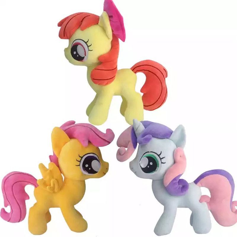 ตุ๊กตาของเล่นการ์ตูน My Little Pony 30 เซนติเมตรของเล่นสําหรับเด็ก
