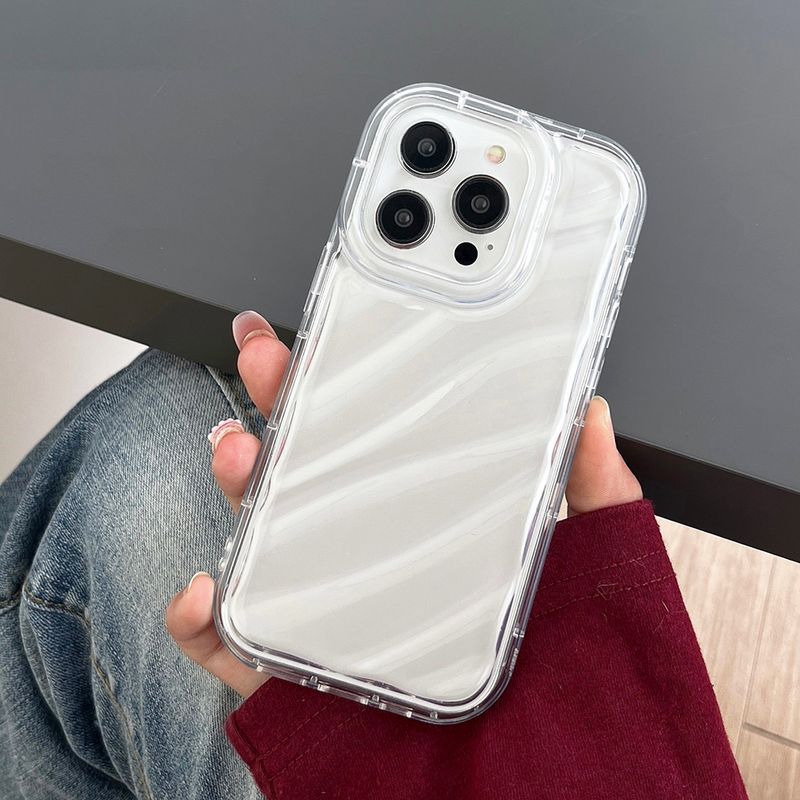 เคสโทรศัพท์สไตล์การออกแบบคลื่นแฟชั่น สําหรับ iPhone 11 12 13 15 14 Pro Max 14 Plus 11Pro XS Max X XR 7 8 SE2 SE 2022 2020 6 6S เคสไอโฟนใสนิ่ม พร้อมส่ง