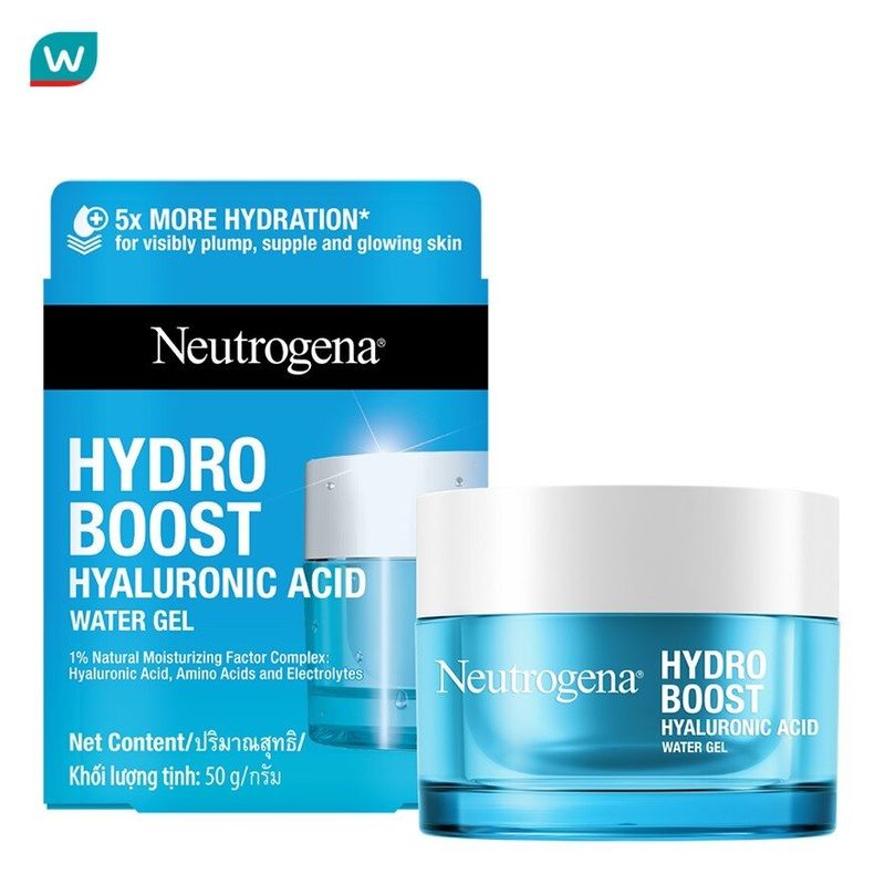 Neutrogena นูโทรจีนา ไฮโดร บูสท์ ไฮยาลูโรนิค แอซิด วอเทอร์ เจล 50 กรัม ผิวนุ่มเด้ง อิ่มน้ำ