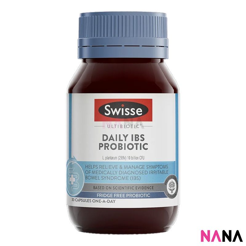 Swisse Ultibiotic Daily IBS Probiotic 30 Capsules โปรไบโอติก อัลติไบโอติก สำหรับ IBS 30 แคปซูล (หมดอายุ: (EXP:10 2025)