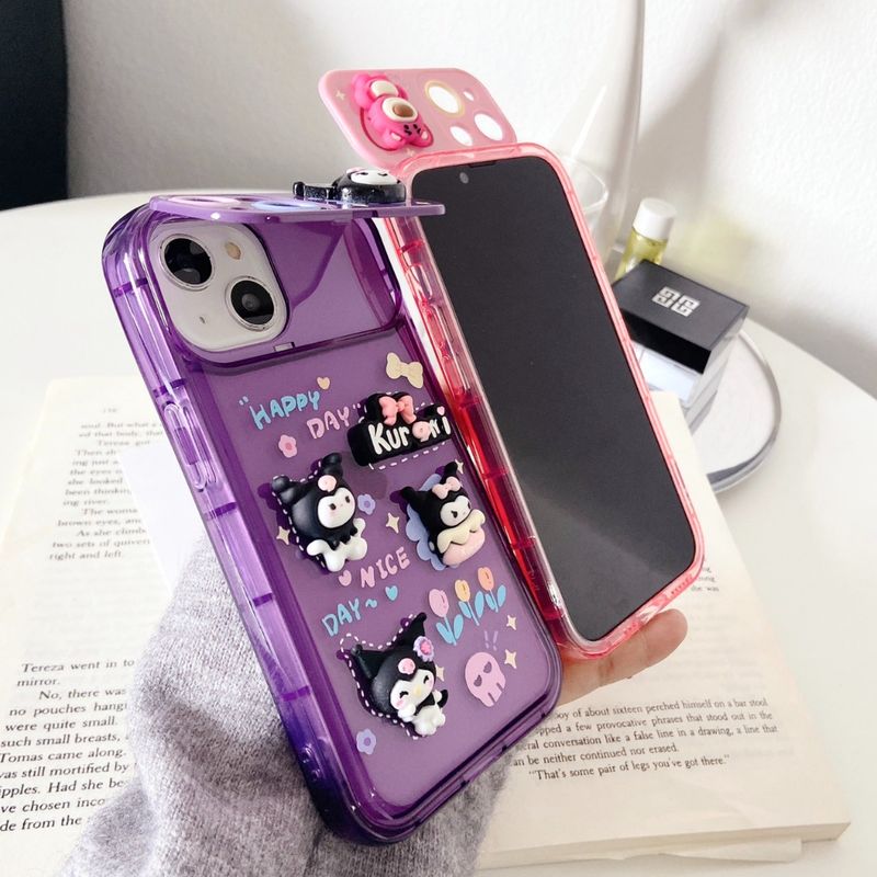 เคสนูนกระจกลายการ์ตูนงานสวยค่ะ(มีสินค้าพร้อมส่ง)สำหรับรุ่นไอโฟน/i7/i8/se/i7pius/i8pius/i11/i12pro/i12promax/i13/i14/i13p