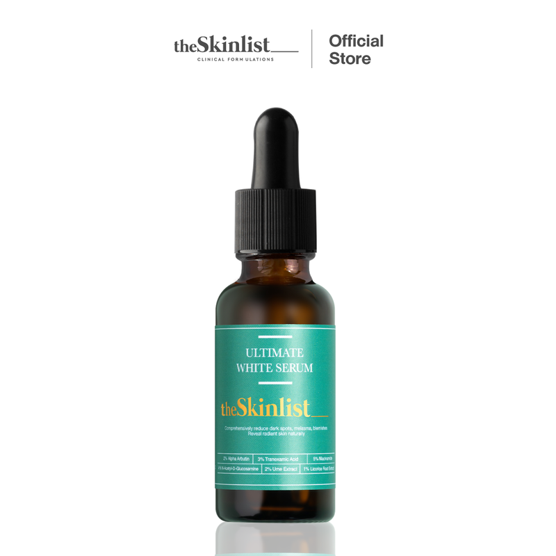 The Skinlist Ultimate White Serum 30 g เซรั่มไวท์เทนนิ่ง เซรั่มบำรุงผิวหน้า ฝ้า รอยสิว