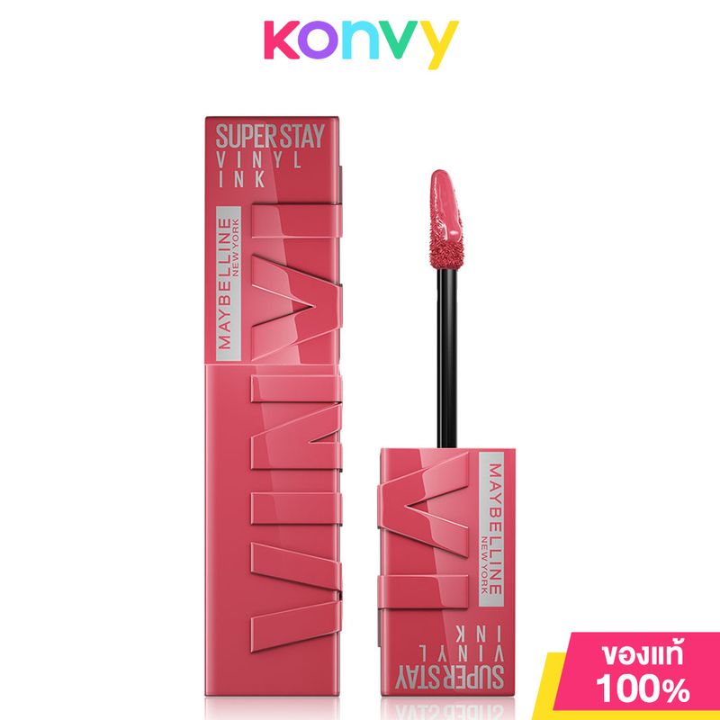 Maybelline New York Superstay Vinyl Ink Longwear Liquid Lipcolor Up to 16 Hours Wear 4.2ml #30 Unrivaled ลิควิดลิปสติก