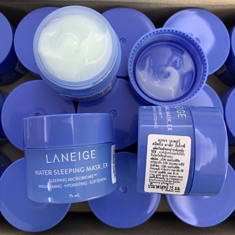 Laneige Water Sleeping Mask EX 15 ml. ลาเนจ วอเตอร์ สลีปปิ้ง มาส์ก อีเอ็กซ์ ของแท้ สลากไทย สูตรใหม่ ของใหม่ exp.2027