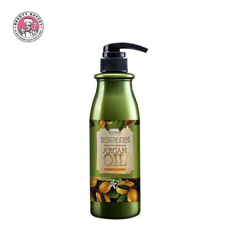 BEAUTY BUFFET SCENTIO HAIR PROFESSIONAL ARGAN OIL THERAPY SHAMPOO เซนทิโอ แฮร์ โปรเฟสชั่นนอล อาร์แกนออยล์ เทอราพี แชมพู (500 ml.).