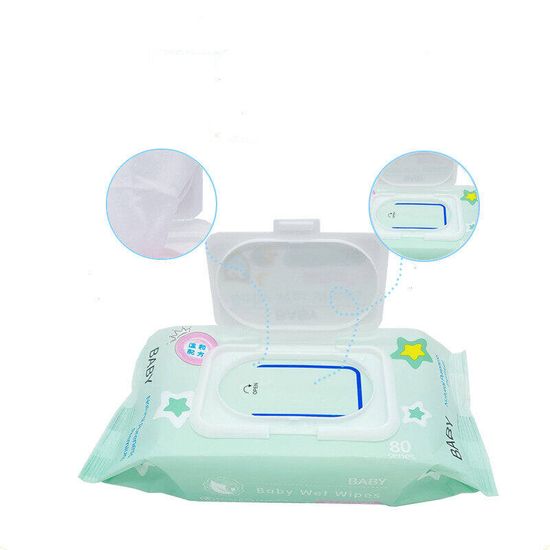 Cotton ทิชชู่เปียก Baby wipes ผ้าเปียกเด็ก 50 แผ่น / แพ็ค x 10ห่อ (500 แผ่น) กระดาษทิชชูเปียกอ่อนโยนไม่ระคายเคือง ออกแบบสำหรับผิวเด็ก ไม่มีแอลกอฮอล์