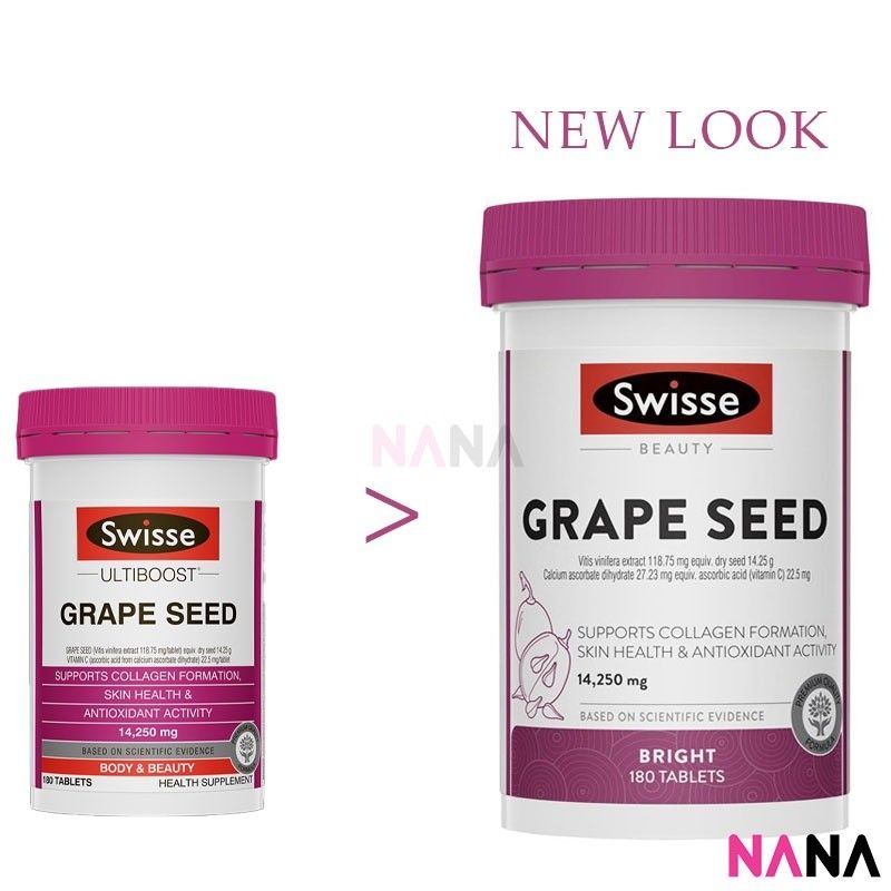 Swisse Beauty:Grape Seed 180 Tablets