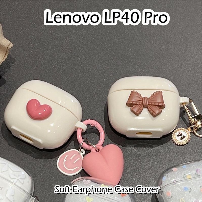 พร้อมส่ง! นําไปใช้กับ Lenovo LP40 Pro เคส Case เคสหูฟัง การ์ตูนง่าย ซิลิโคนนุ่ม เคส เคสหูฟัง