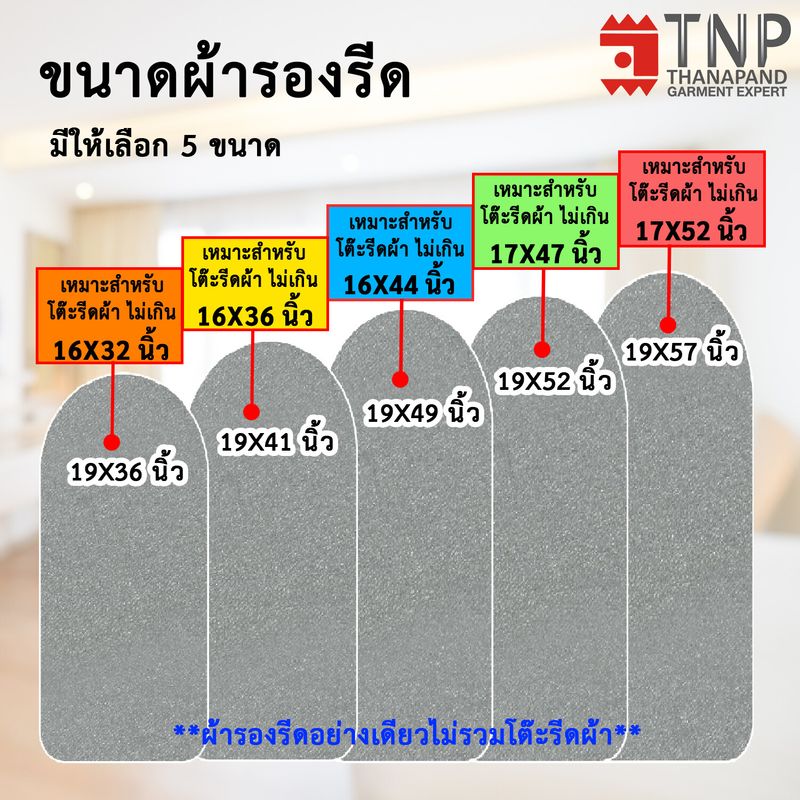 🔥ผ้ารองรีด รุ่นฟองน้ำ+เคลือบสารสะท้อนความร้อน มี 5 ขนาดให้เลือก🔥  รหัส : RM TNP-TNP-Thanapand  (ฐานะภัณฑ์)