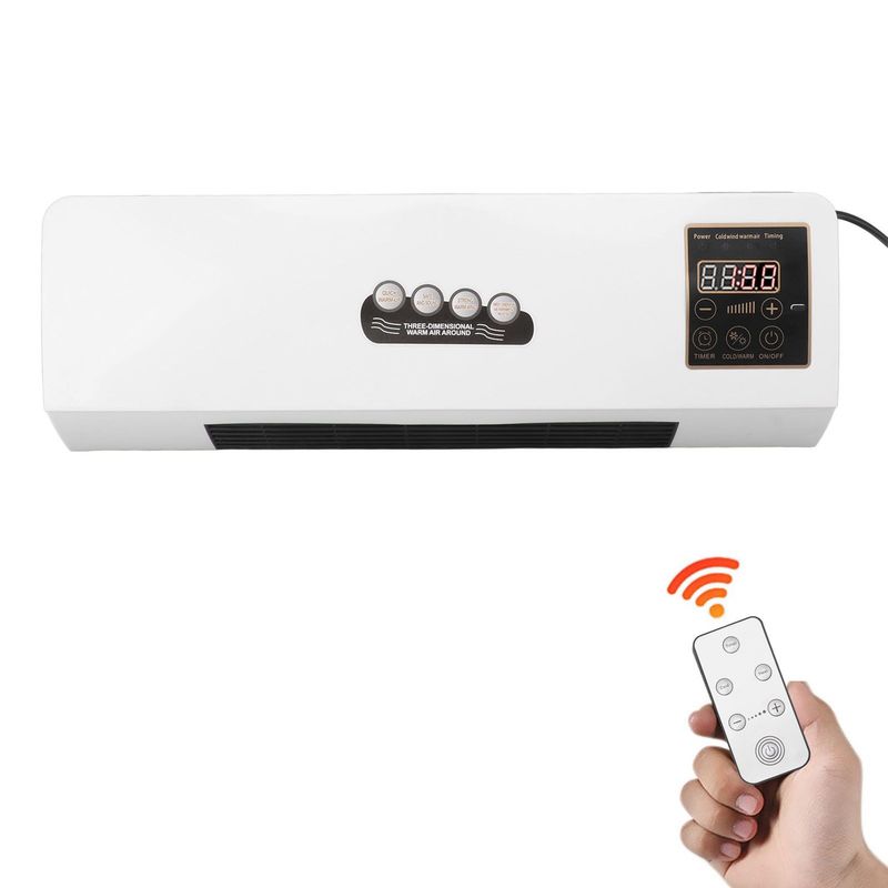 แอร์ติดผนัง Mini Cooling and Heating Air Conditioner with Remote Control for Bedroom Living Room220V