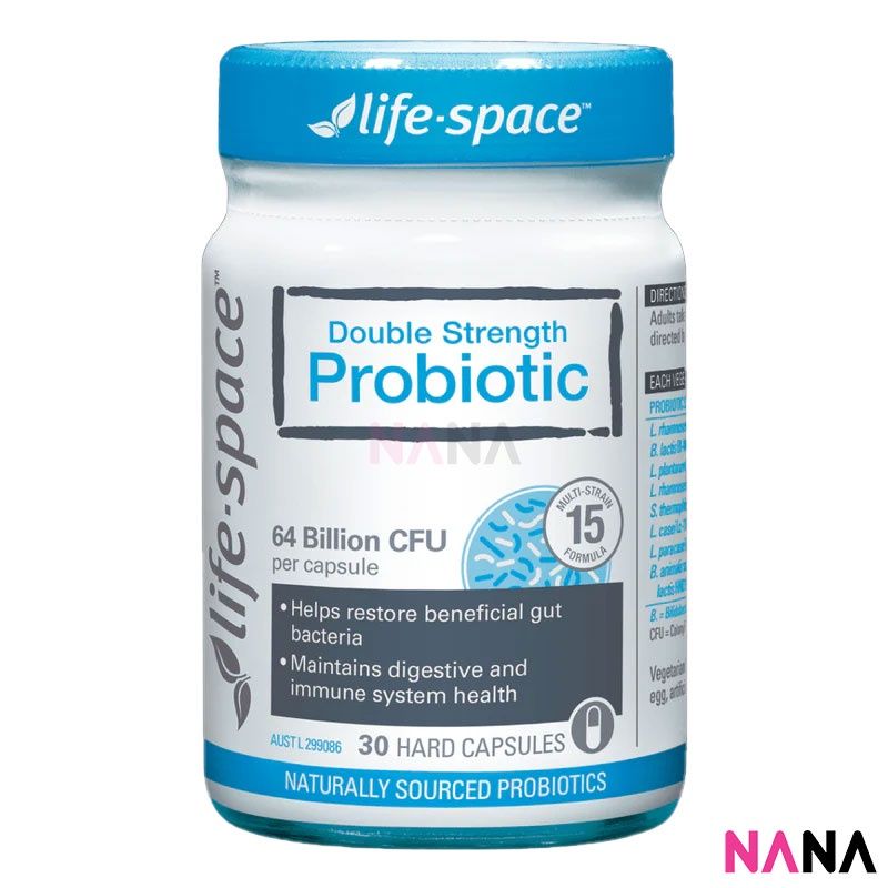 Life Space Double Strength Probiotic อาหารเสริมช่วยเรื่องย่อย 30 เม็ด (EXP:08 2025)