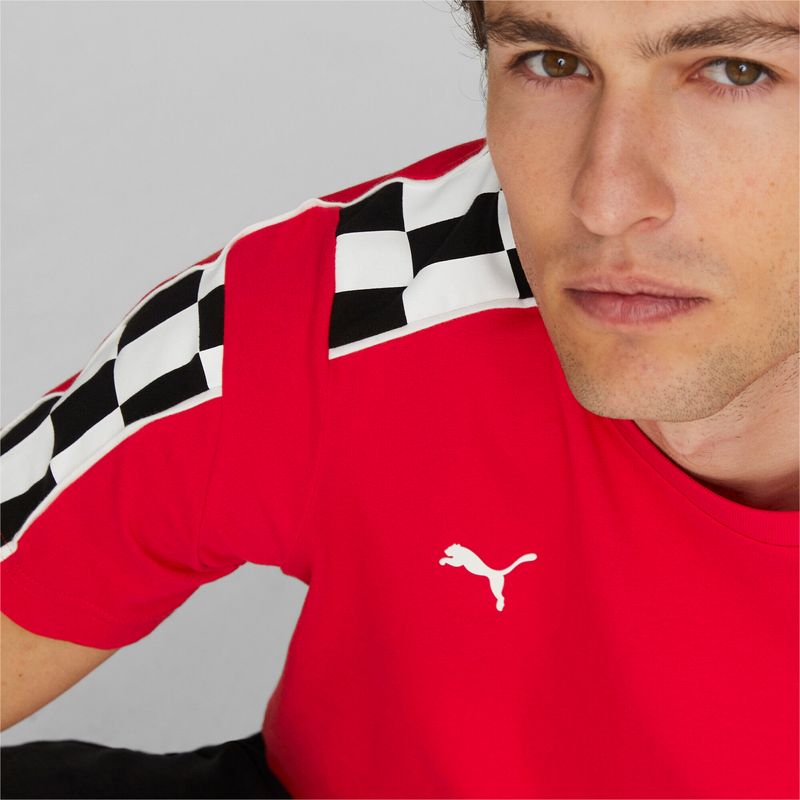 PUMA AUTO - เสื้อยืดผู้ชาย Scuderia Ferrari Race MT7 สีแดง - APP - 53582802