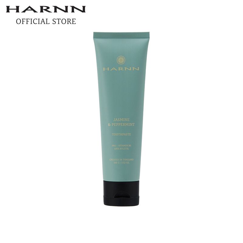 HARNN JASMINE & PEPPERMINT TOOTHPASTE 100 G. ยาสีฟัน แปรงสีฟัน อุปกรณ์ดูแลช่องปาก ผลิตภัณฑ์เพื่อฟันขาว