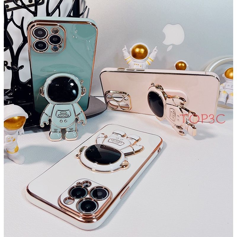 เคส OPPO A53 A33 A54 A5S A55 A16 F9 A7 A12 A15 A9 2020 A5 2020 A15S A76 A96 A55 เคสโทรศัพท์มือถือ ลายนักบินอวกาศ พร้อมขาตั้ง สําหรับ YHY