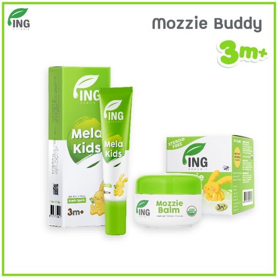 ซื้อคู่สุดคุ้ม !! บาล์มออร์แกนิค USDA 15g.  + เจลทารอยดำ 18g. สำหรับเด็ก | ING Organic