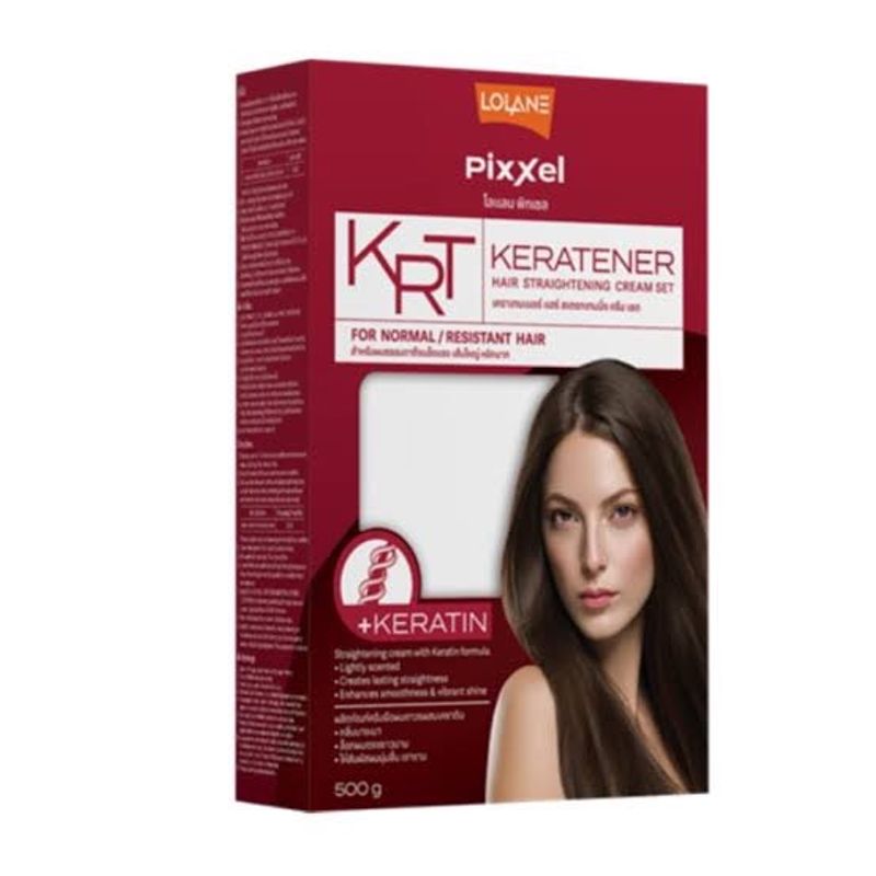 ใหม่!! ครีมยืดผมชุดใหญ่ Lolane Pixxel Keratener Hair Straightening Cream โลแลน พิกเซล ครีมยืดผม สูตรเคราติน (ขนาด 500 กรัม)