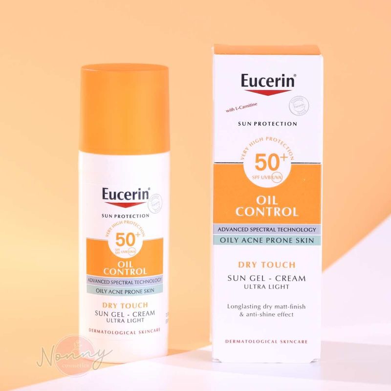 ครีมกันแดดสำหรับผิวมัน Eucerin Sun Gel-Creme 50ml Acne Oil Control Dry Touch. SPF50 PA+++ มี 2 ไซส์