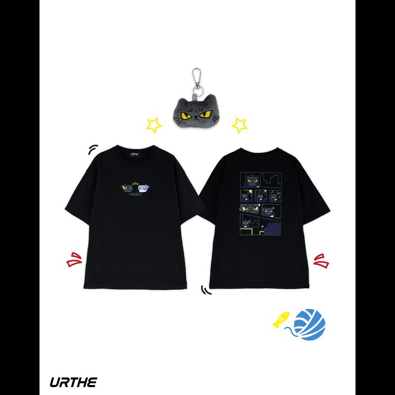 URTHE - เสื้อยืด เเขนสั้น พิมพ์ลาย รุ่น JAONGAO & SUMLEE เเถมพวงกุญเเจ