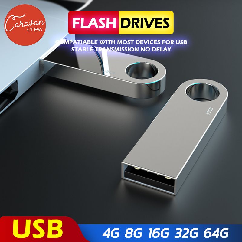 Caravan Crew:Caravan Crew USB Flash Drive,เงิน,4GB