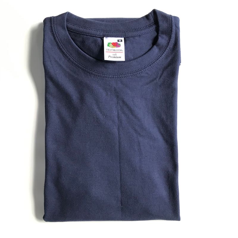 เสื้อยืด Fruit of the Loom (soft Premium) Navy Blue