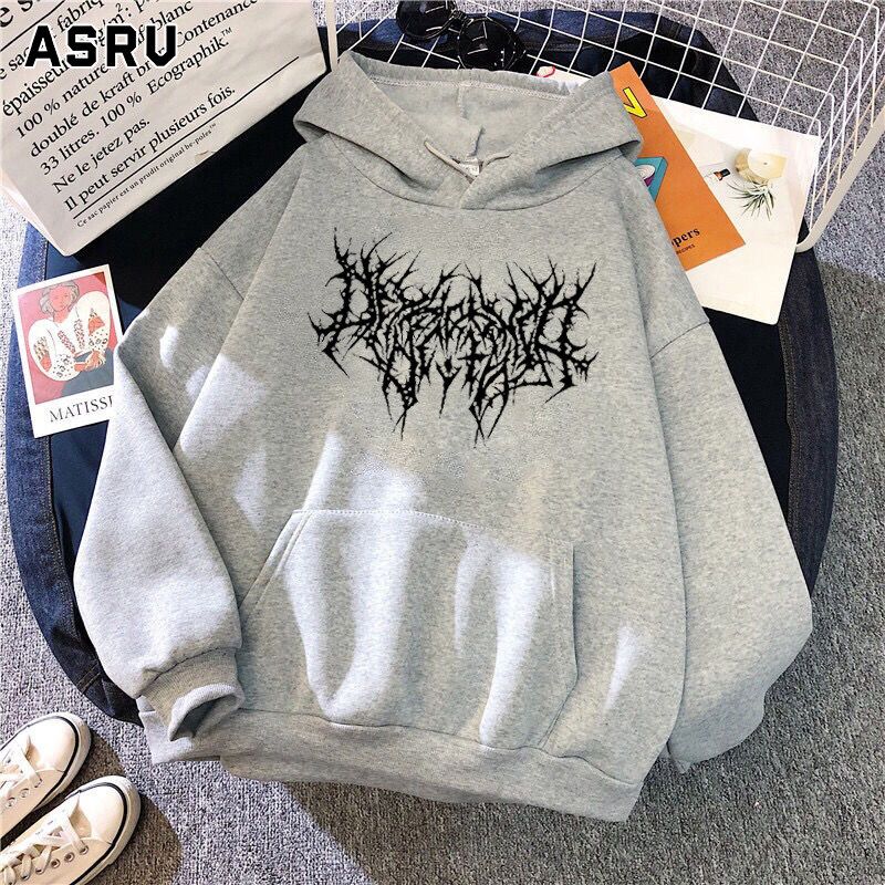 ASRV เสื้อฮู้ดชาย เสื้อมีฮู้ดผู้ชาย hoodie เสื้อกันหนาว ผู้ชาย แขนยาวเสื้อกันหนาวหมวกเสื้อฮิปฮอปย้อนยุคเพื่อนฤดูหนาวบุรุษคู่สวมใส่เสื้อกันหนาว ผ ช เสื้อฮู้ดเท่ๆ