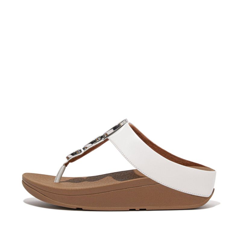 FITFLOP HALO BEAD-CIRCLE LEATHER รองเท้าแตะแบบหูหนีบผู้หญิง รุ่น HM8