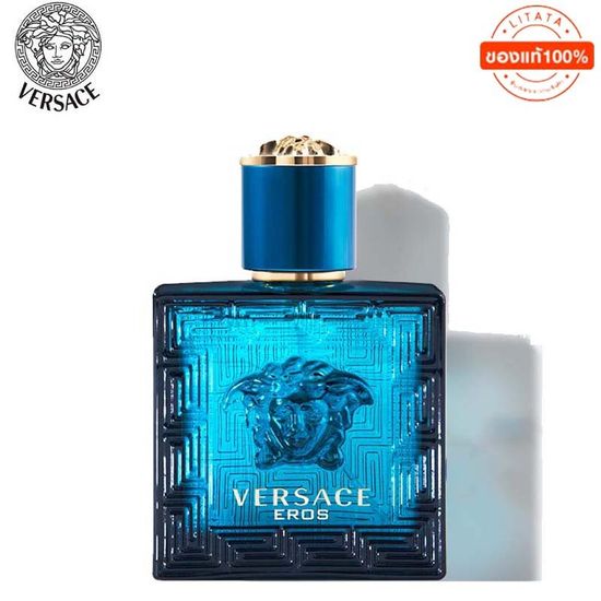 100%✨Versace Eros Pour Homme EDT 100ml เวอซาเช่ น้ำหอมผู้ชาย Versace กลิ่นหอมติดทนนาน น้ำหอมกลิ่นสะอาดสดชื่นสง่างามและเซ็ก