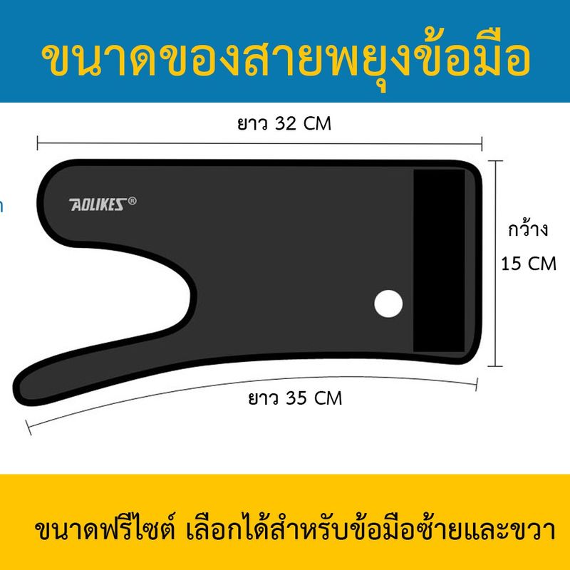 Full support สายรัดข้อมือ ที่รัดข้อมือ (W3) เสริมเหล็ก เฝือกข้อมือ ผ้ารัดข้อมือ  แก้มือเคล็ด ใส่ป้องกันการบาดเจ็บ