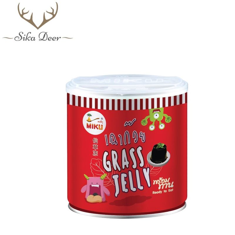 MIKU เฉาก๊วย 185 กรัม  คลีน เฉาก๊วยพร้อมทาน (FC0040-1) Grass jelly Clean