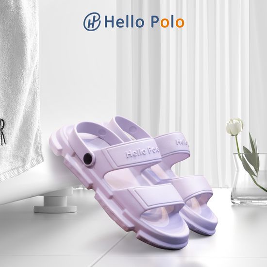 Hello Polo รองเท้าแตะ รองเท้าแตะสําหรับผู้หญิง รองเท้าแตะชายหาด ส้นหนา 3 ซม เหยียบนุ่ม กันลื่น แฟชั่นฤดูร้อน ผู้หญิง รองเท้าไปทะเล HP8012W