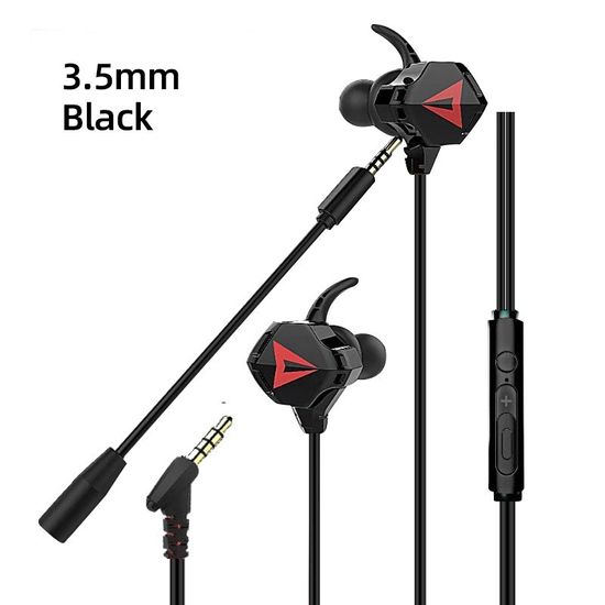 G5 In-Ear Earphone หูฟังเกมมิ่ง พร้อมไมค์ [ฟรีของแถม 5 รายการ] ไมค์สามารถถอดแยกได้ หูฟังสำหรับเล่นเกม ใช้ได้ทั้งมือถือ และคอม หูฟังเกมเมอร์