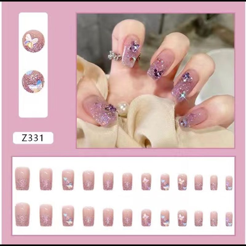 ดอกไม้ กันน้ํา ติดทนนาน สําหรับตกแต่งเล็บ สติกเกอร์ติดเล็บ DIYFashionable Nail Art Stickers Cute Nail Art Stickers