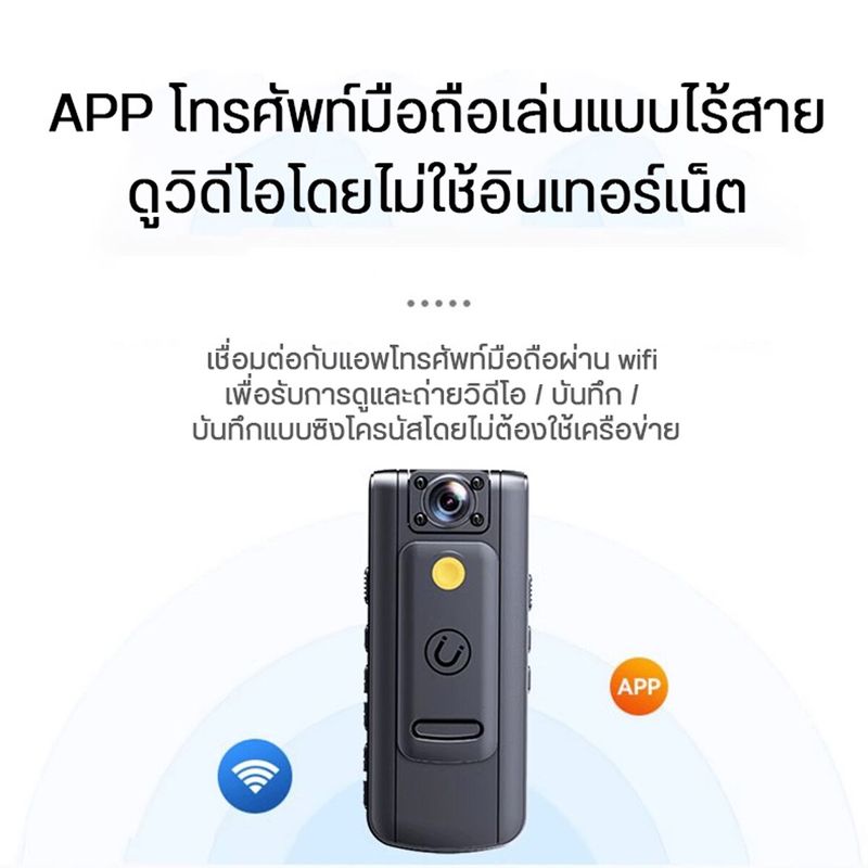 Full 1080P HD มินิกล้อง 1000mAh กล้องวิดีโอ Body สวมใส่ตำรวจ Cam ขนาดเล็ก 180 ° หมุนจักรยานกล้องกีฬา DV รถ DVR