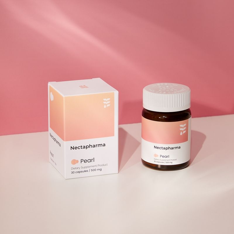 Nectapharma Pearl วิตามินช่วยเรื่องสิว (สูตรใหม่!) อาหารเสริมประกอบด้วย Probiotics Isolated Soy Protein Zinc และ Niacinamide