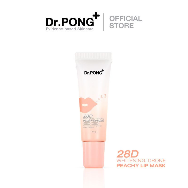 Dr.PONG 28D WHITENING DRONE PINKY/PEACHY LIP MASK ลิปมาส์กแก้ปากคล้ำ ดูอวบอิ่ม