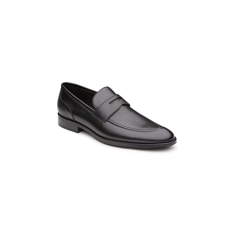 DAPPER รองเท้าหนังทำงาน แบบสวม Classic Penny Loafers สีดำ (HBKB1/660LP5)