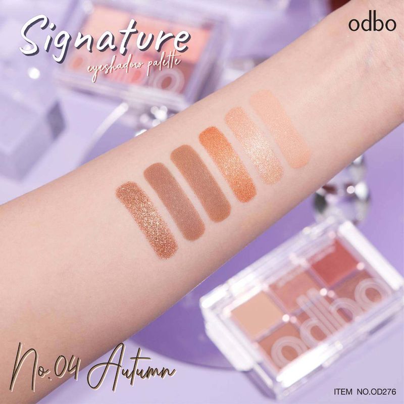 ODBO SIGNATURE EYESHADOW PALETTE (OD276) : โอดีบีโอ ซิกเนเจอร์ อายแชโดว์ พาเลท x 1 ชิ้น abcmall