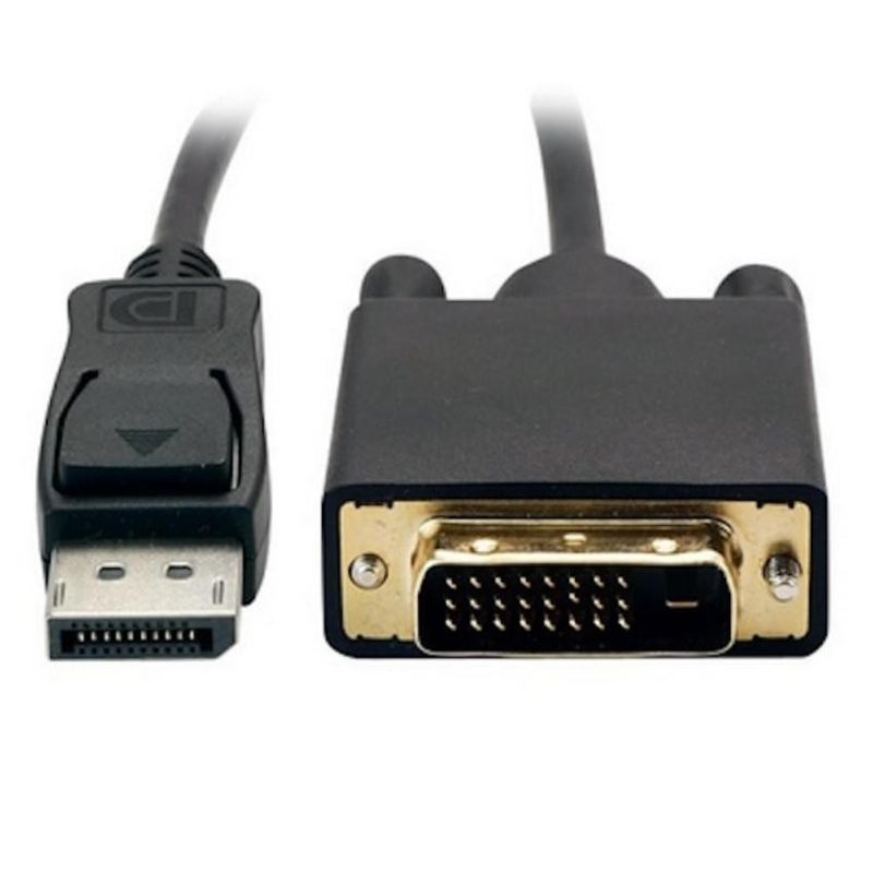 สายDisPlay DP Male TO DVI 24+1 CABLE 1.8M 6 FT Black DisplayPort Male to DVI Male Converter Cable -intl